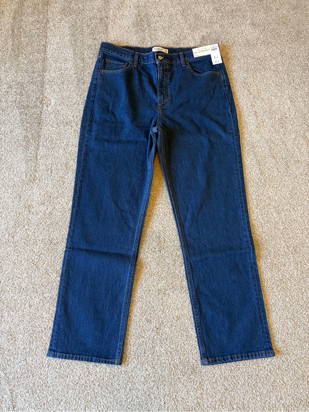 Abercrombie & Fitch the 90s High Rise Straight Jean